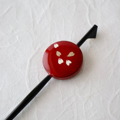 かんざし「平打ち 格子桜」大原商店