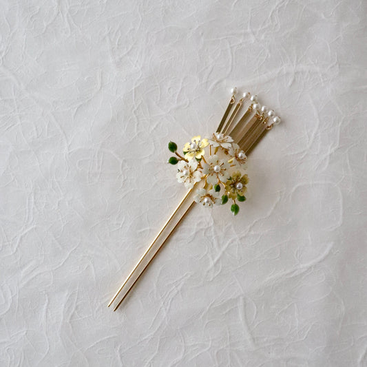 かんざし「桜尽くし ビラ簪 - grn」大原商店