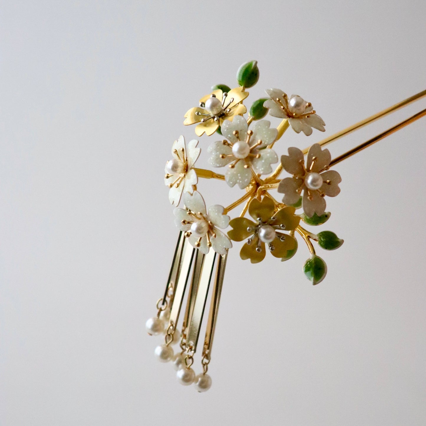 かんざし「桜尽くし ビラ簪 - grn」大原商店