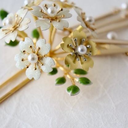 かんざし「桜尽くし ビラ簪 - grn」大原商店