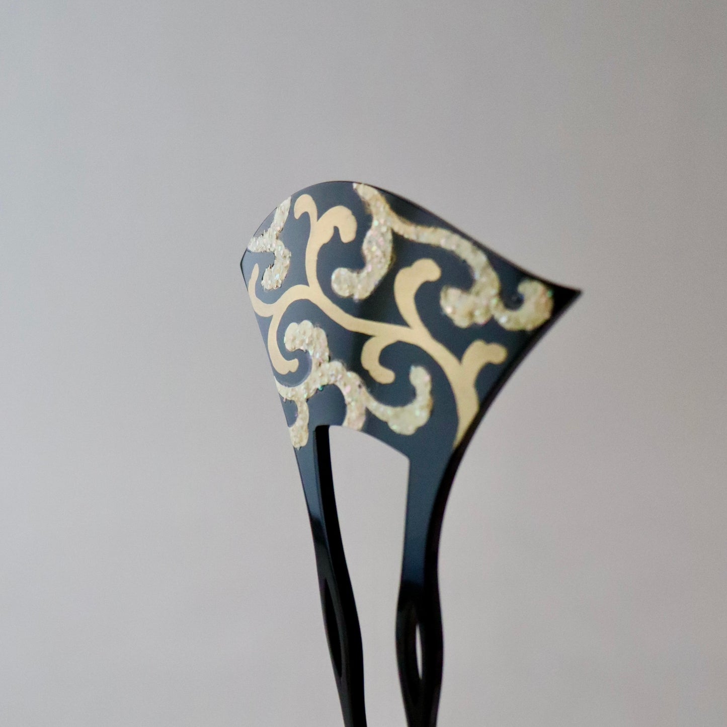 かんざし「螺鈿細工 - 唐草」大原商店