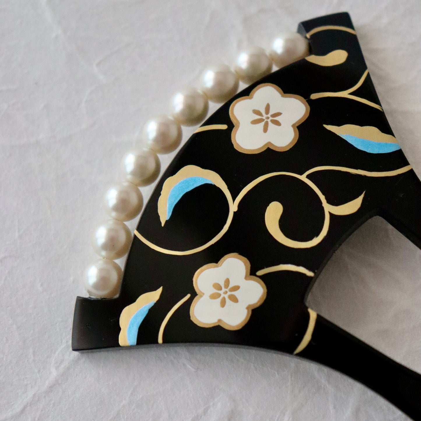 かんざし「梅唐草珠繋 - blk」大原商店