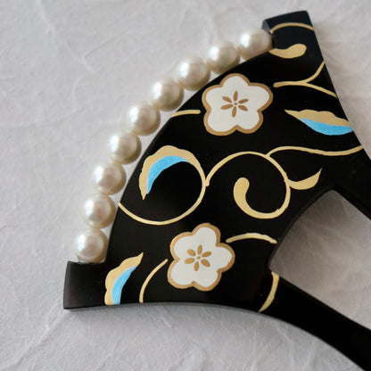 かんざし「梅唐草珠繋 - blk」大原商店