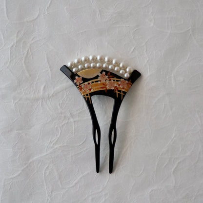 かんざし「桜橋珠繋 - blk」大原商店