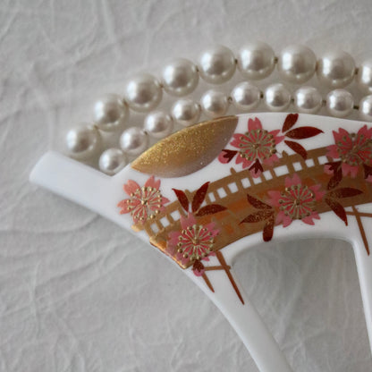 かんざし「桜橋珠繋 - wht」大原商店