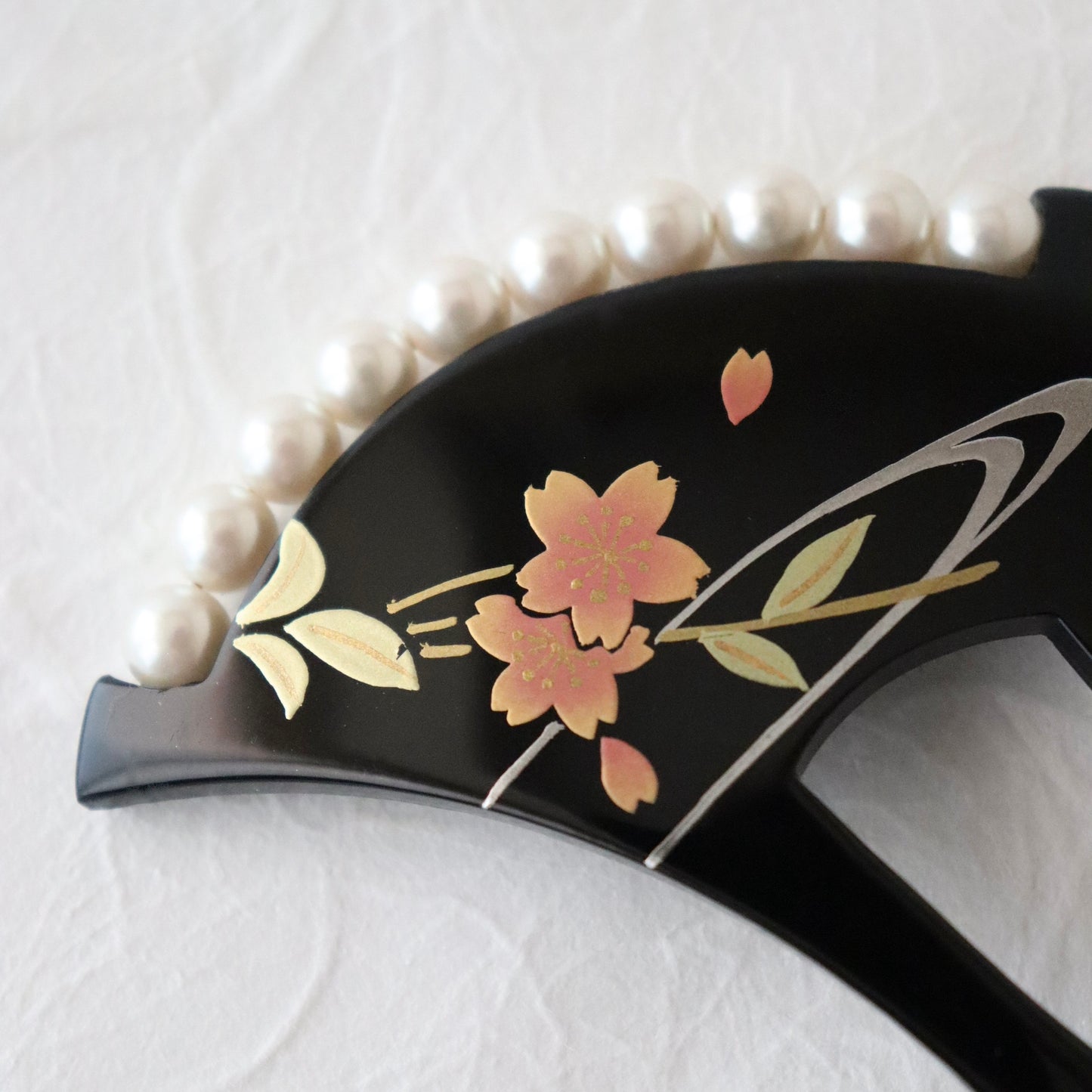 かんざし「桜観世水珠繋 - blk」大原商店