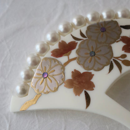 かんざし「桜に珠繋 - wht」大原商店