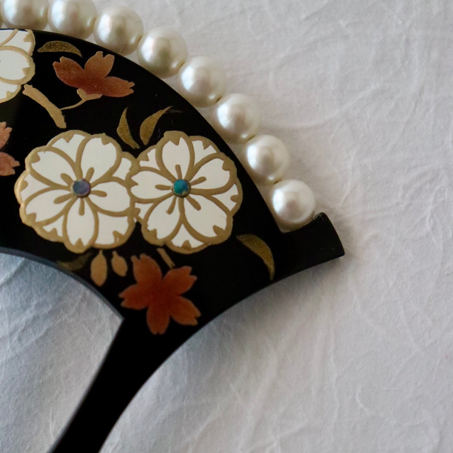 かんざし「桜に珠繋 - blk」大原商店