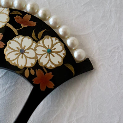 かんざし「桜に珠繋 - blk」大原商店