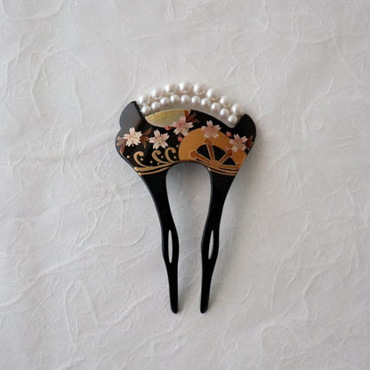 かんざし「桜片輪珠繋 - blk」大原商店