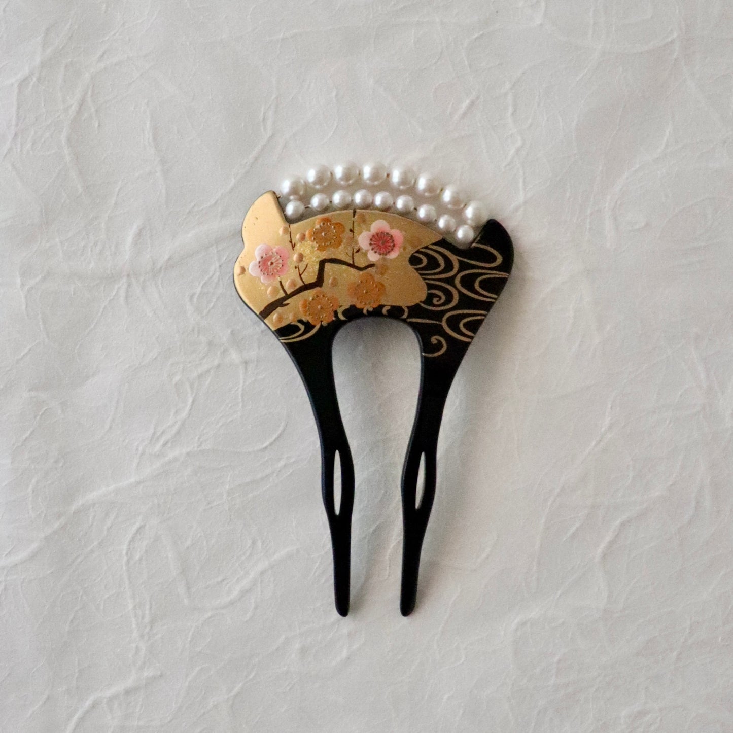 かんざし「梅流水珠繋 - blk」大原商店