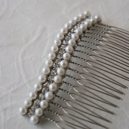 かんざし「櫛かんざし パール連爪ウェーブ」大原商店