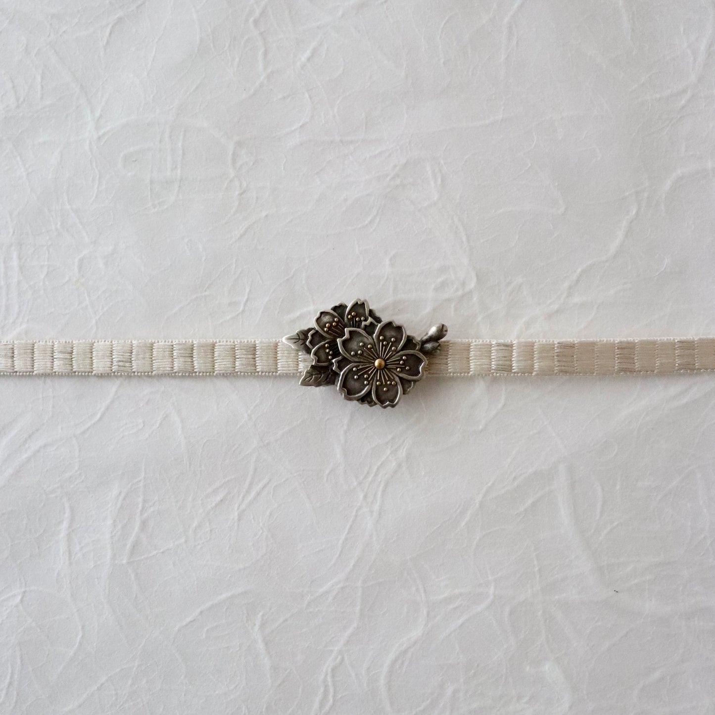 帯留「桜」大原商店