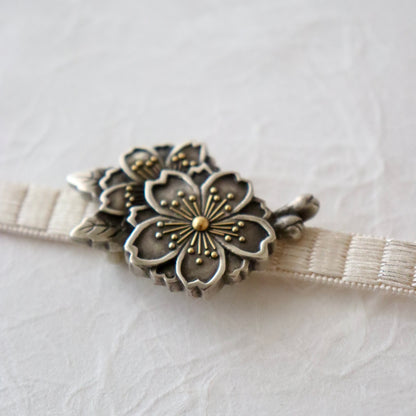 帯留「桜」大原商店