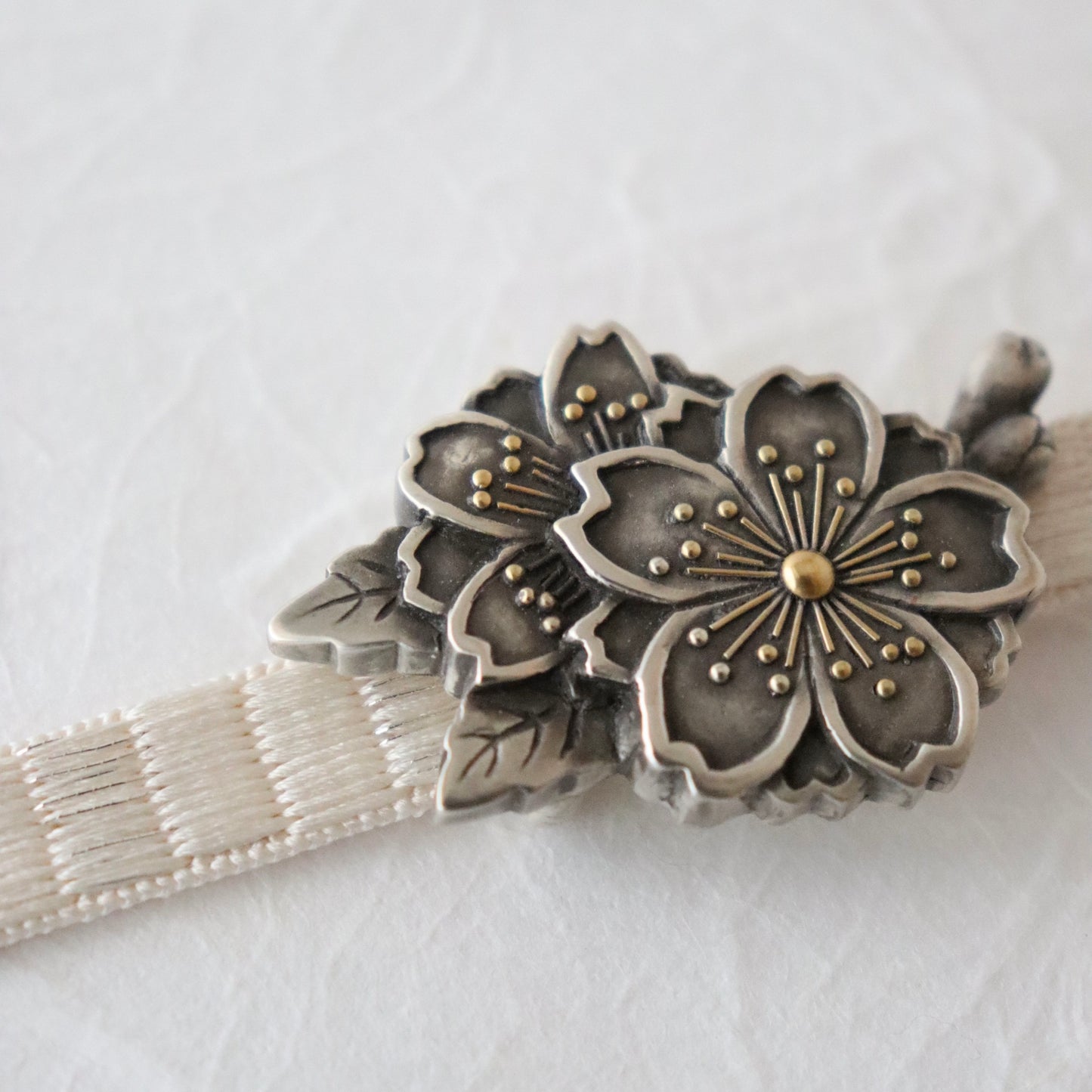 帯留「桜」大原商店