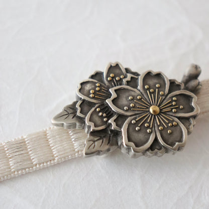 帯留「桜」大原商店