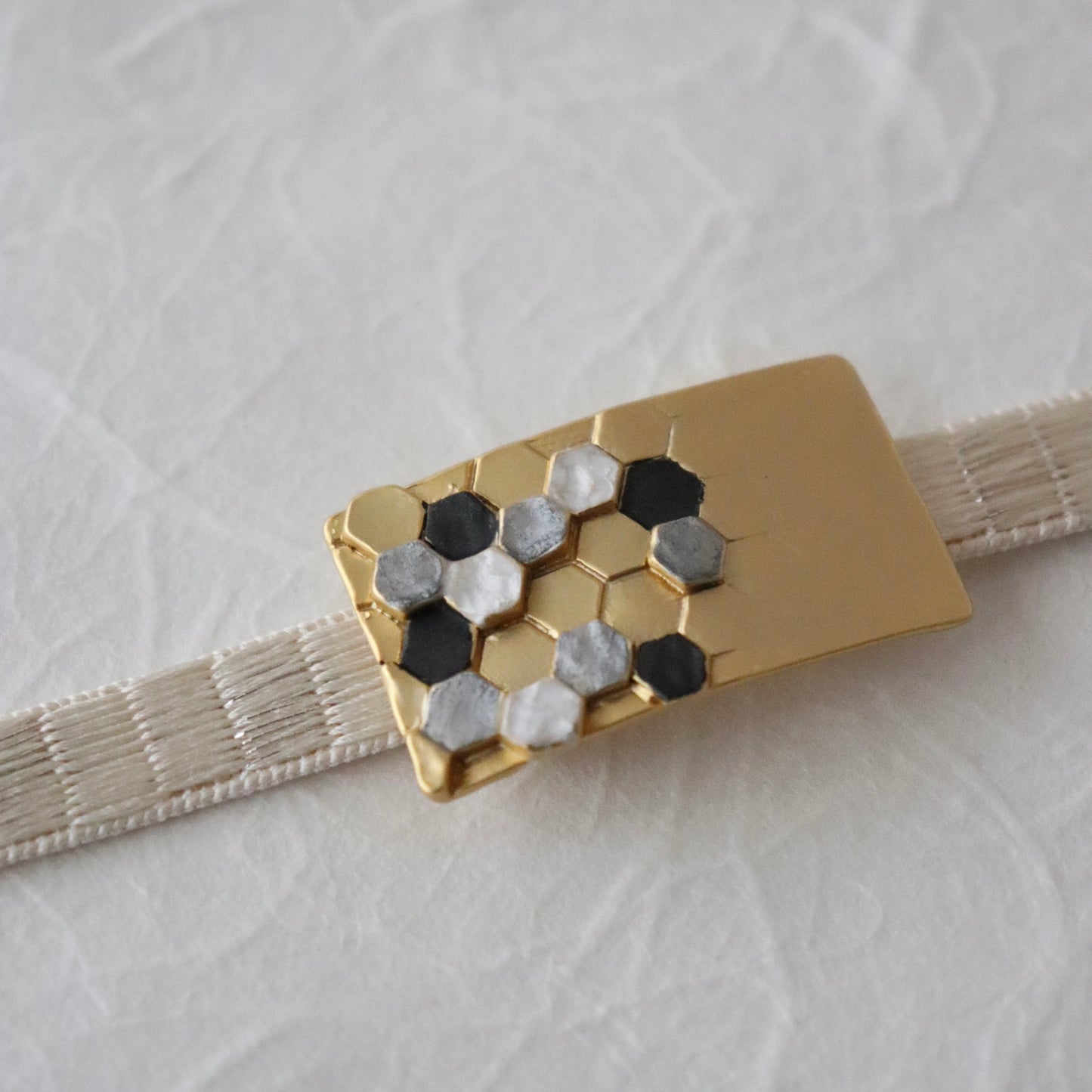 帯留「ハニカム」大原商店