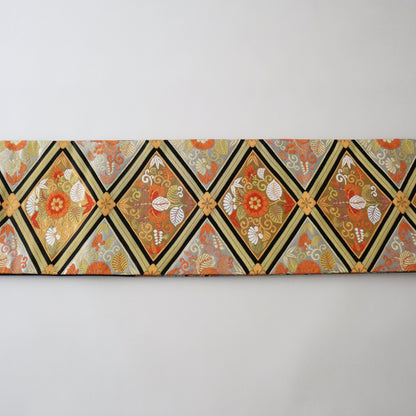 袋帯「舞楽菱文」梅垣織物