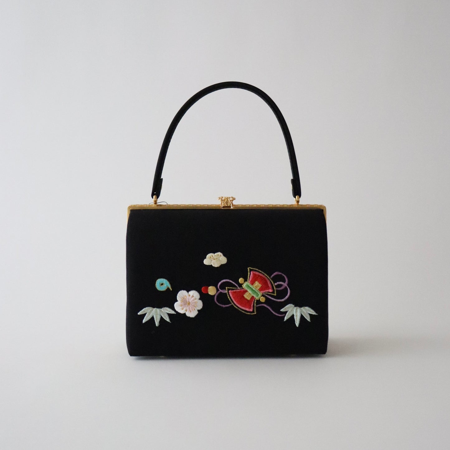 草履バッグセット「宝尽くし - blk」和小物さくら