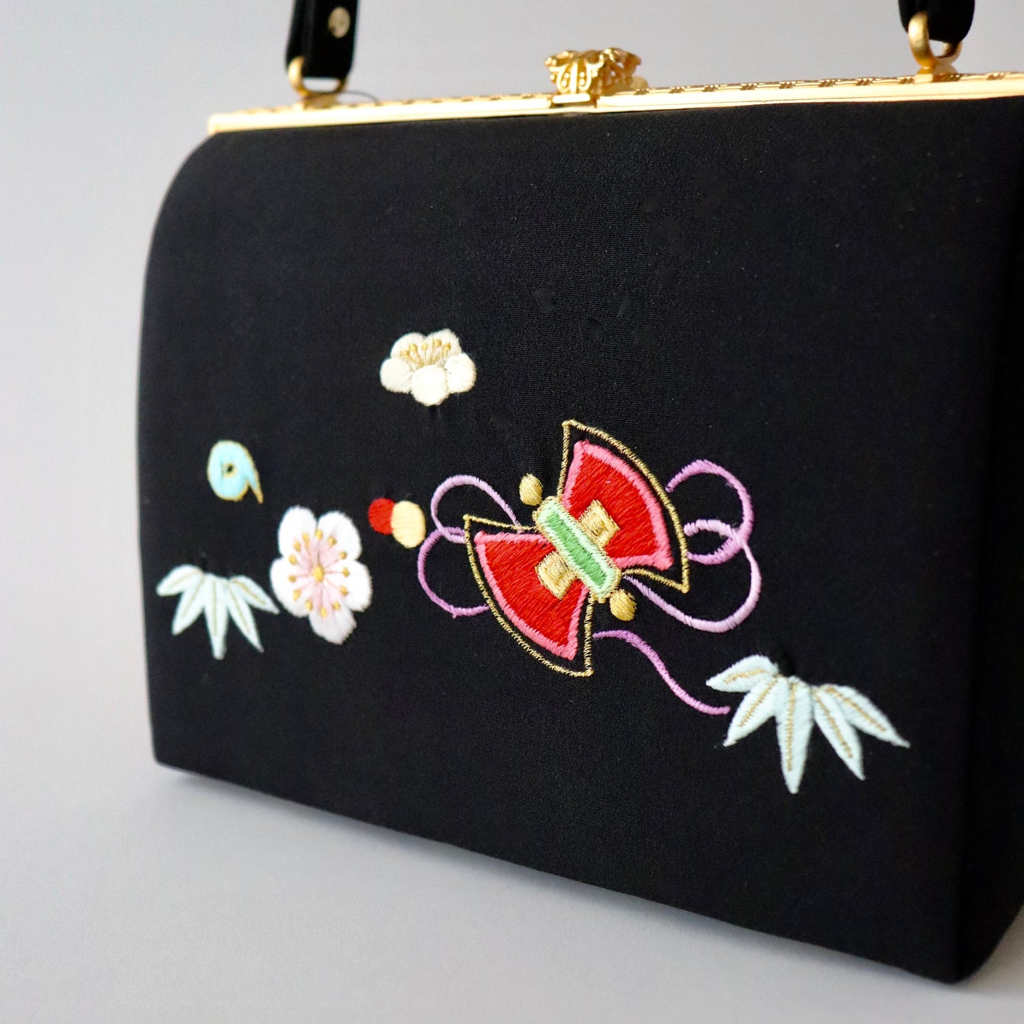 草履バッグセット「宝尽くし - blk」和小物さくら