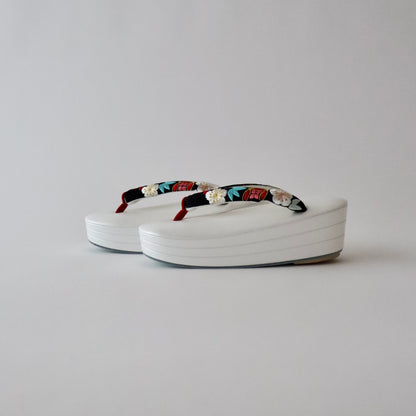 草履バッグセット「宝尽くし - blk」和小物さくら