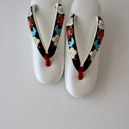 草履バッグセット「宝尽くし - blk」和小物さくら