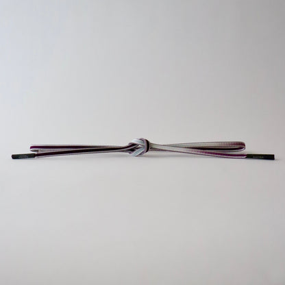 帯締め「綾竹耳縞片手先暈し裏無地 - purp/blu」和小物さくら