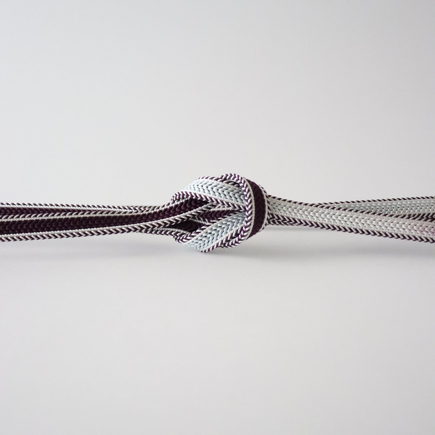 帯締め「綾竹耳縞片手先暈し裏無地 - purp/blu」和小物さくら