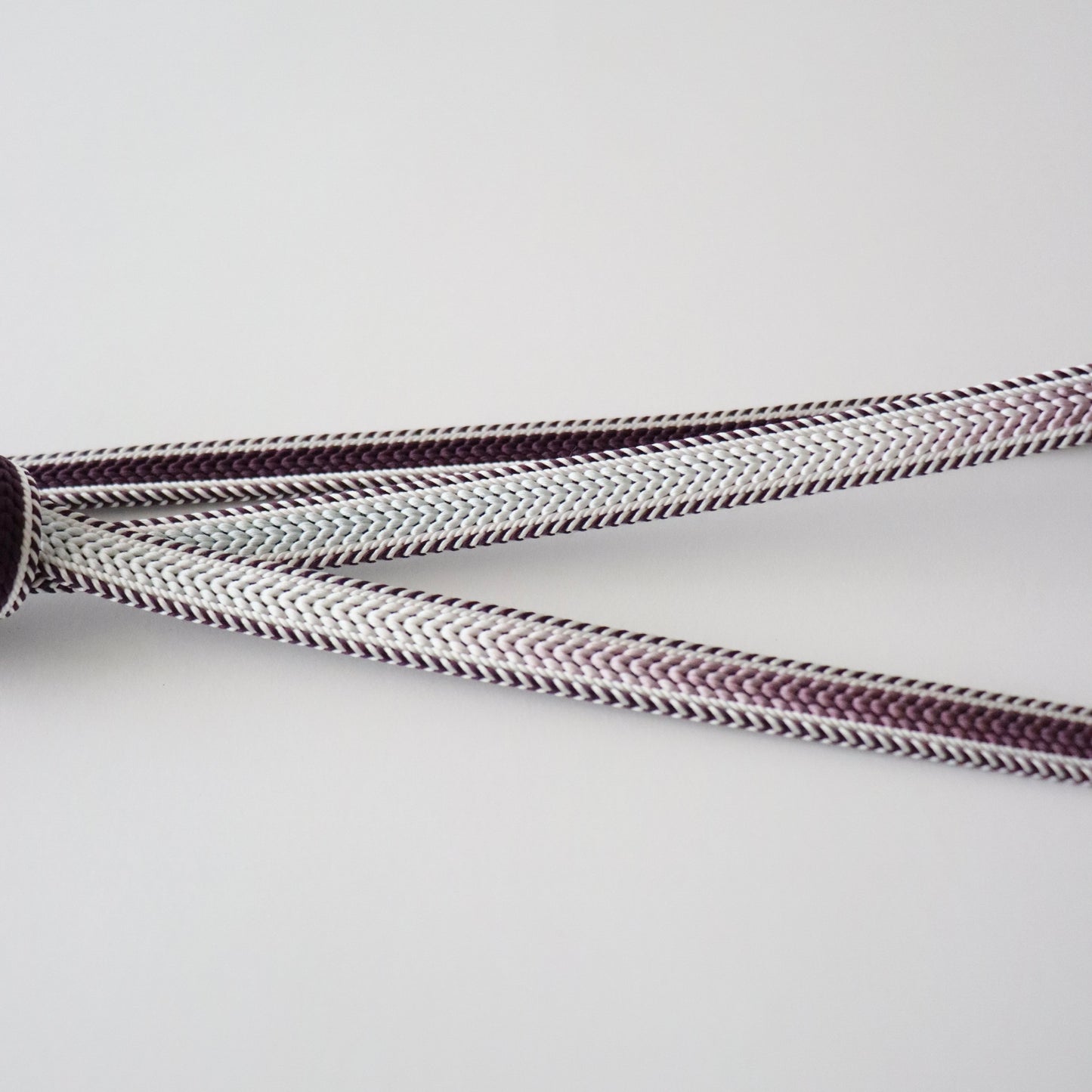 帯締め「綾竹耳縞片手先暈し裏無地 - purp/blu」和小物さくら