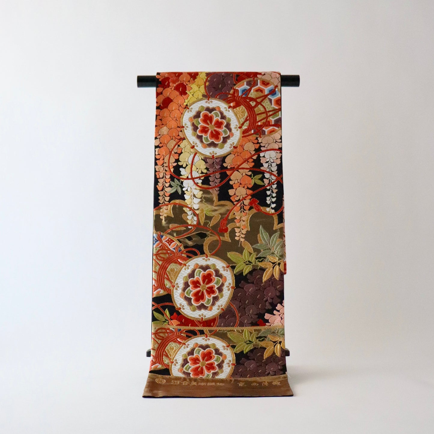 袋帯「雅楽松藤文」河合美術織物