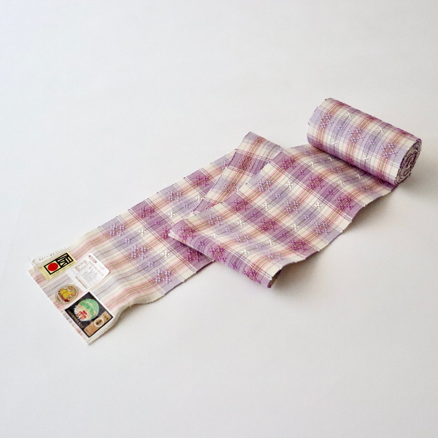 四寸帯「首里花織 - lav」勝連鈴奈