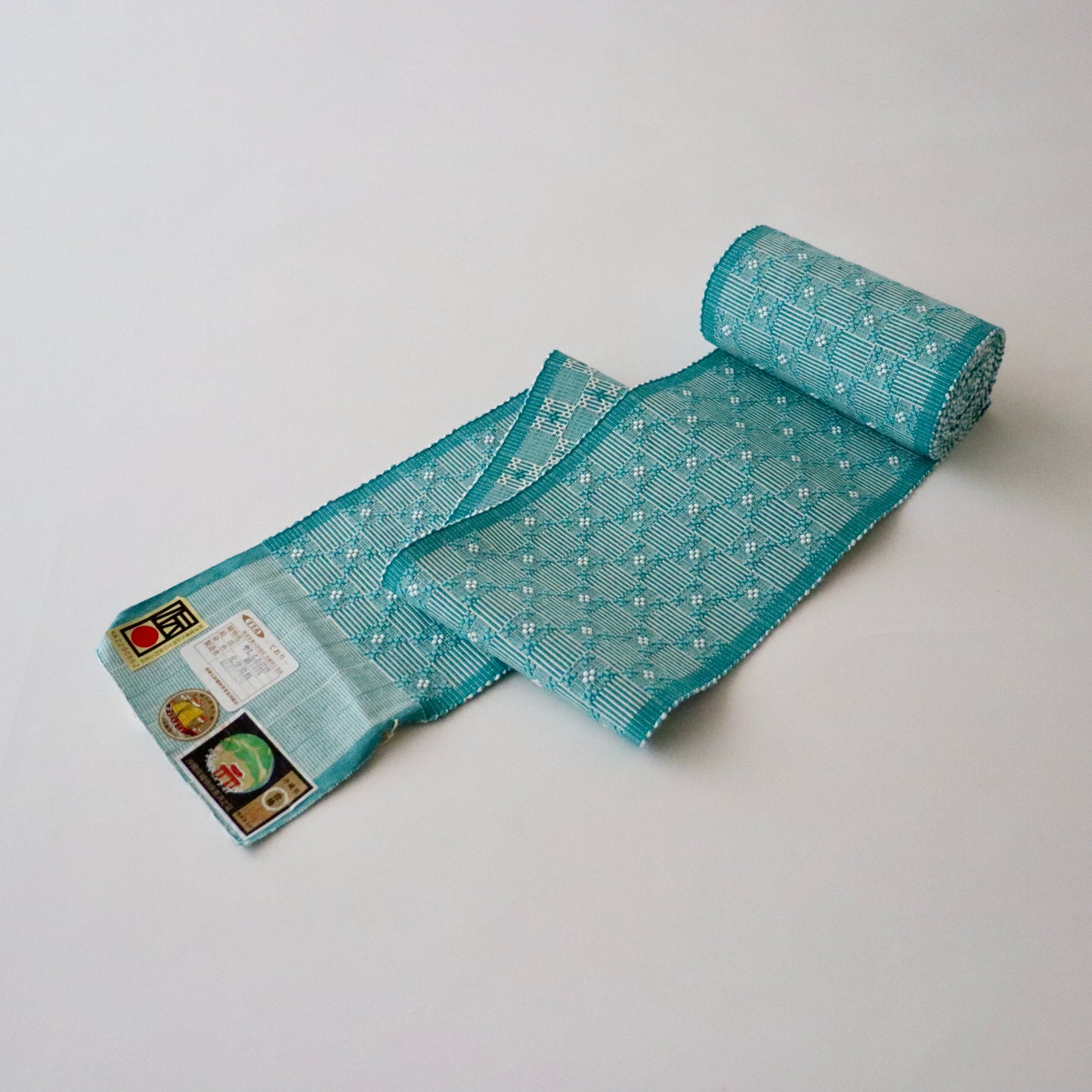 四寸帯「やしらみ花織 - lt.b」富原あい