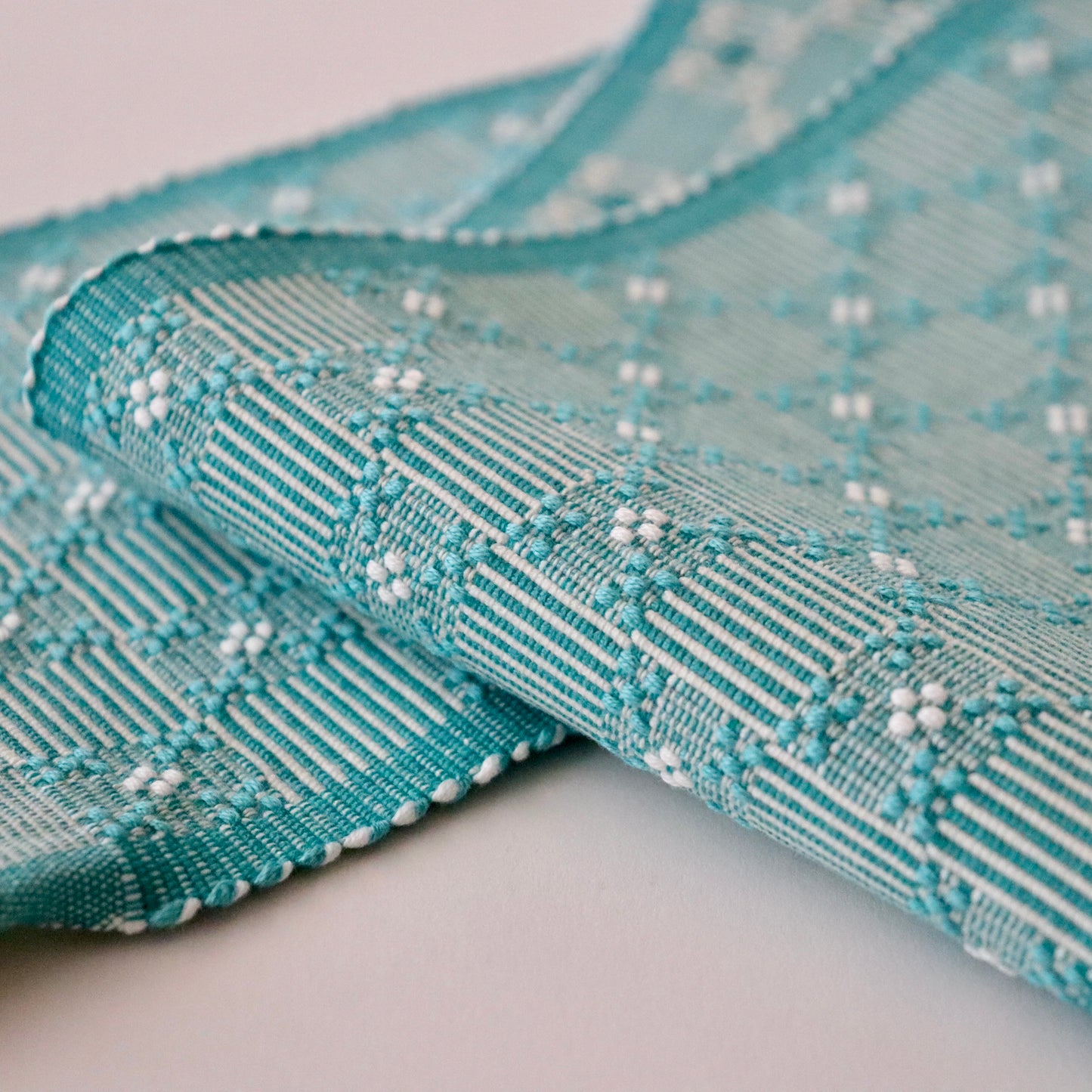 四寸帯「やしらみ花織 - lt.b」富原あい