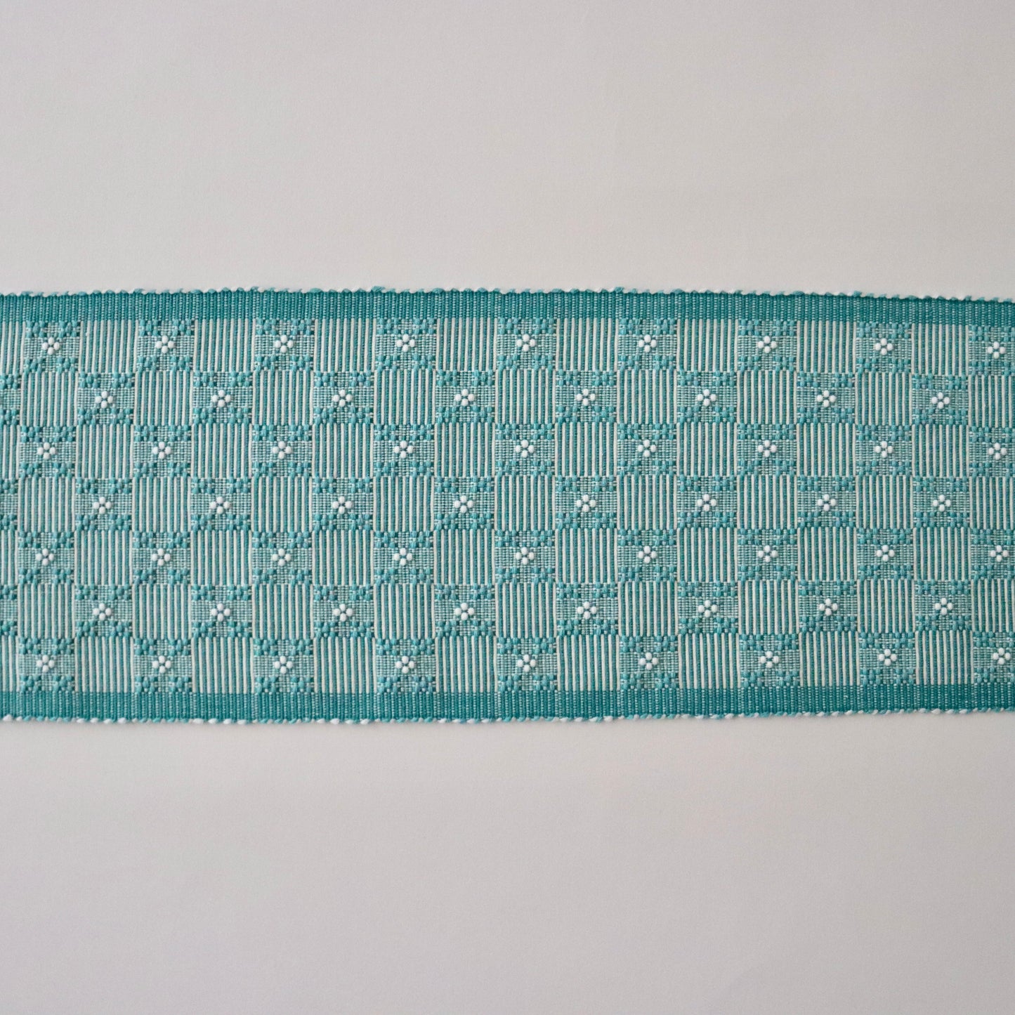 四寸帯「やしらみ花織 - lt.b」富原あい