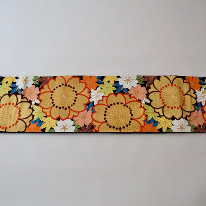 袋帯「延寿雲錦文」河合美術織物