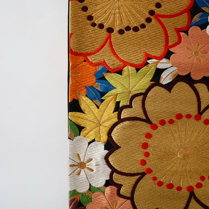 袋帯「延寿雲錦文」河合美術織物