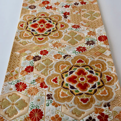 袋帯「有職吉甲秀華文」河合美術織物