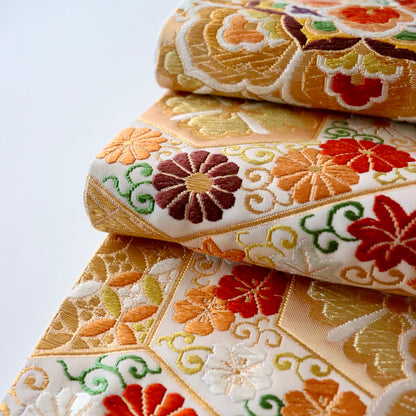 袋帯「有職吉甲秀華文」河合美術織物