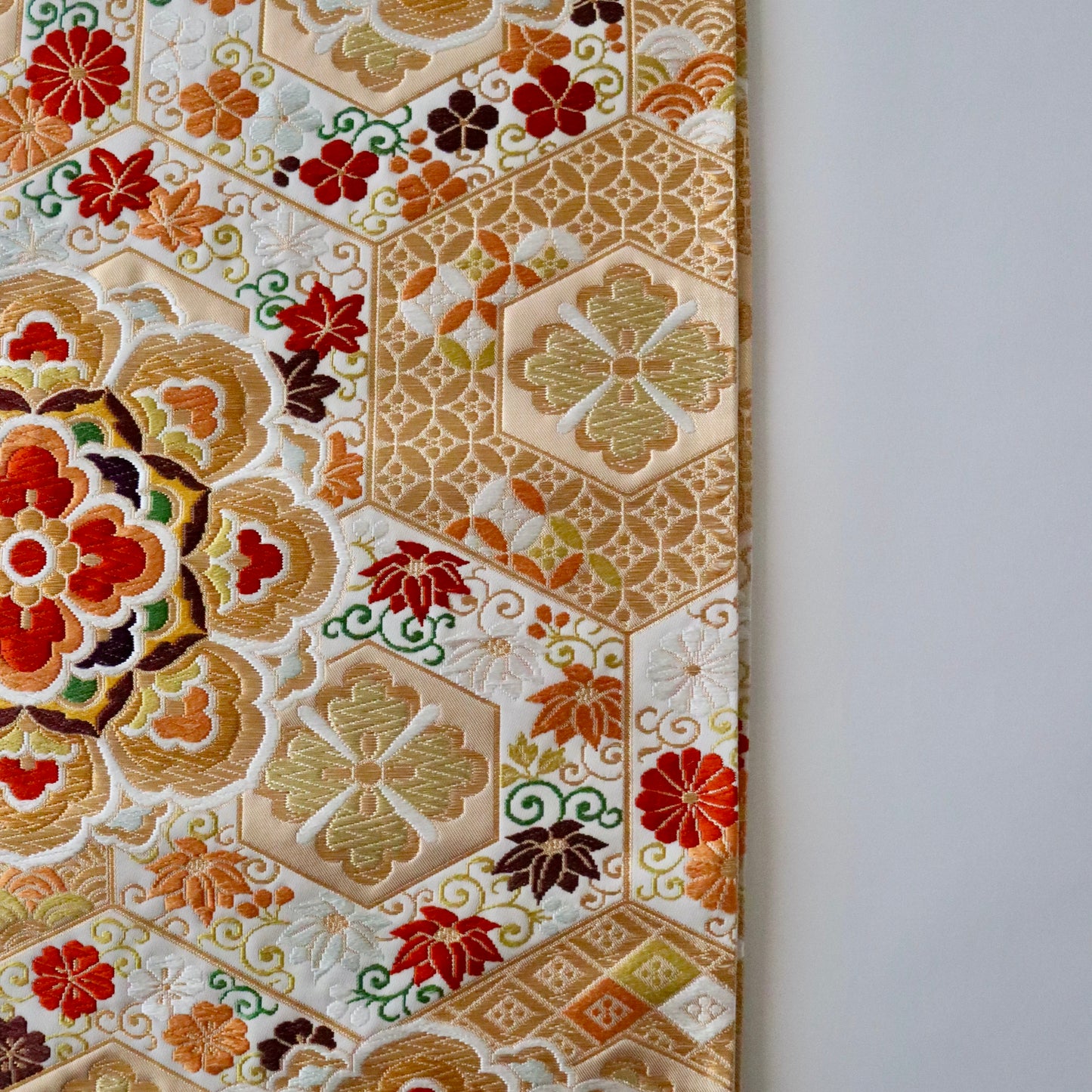 袋帯「有職吉甲秀華文」河合美術織物