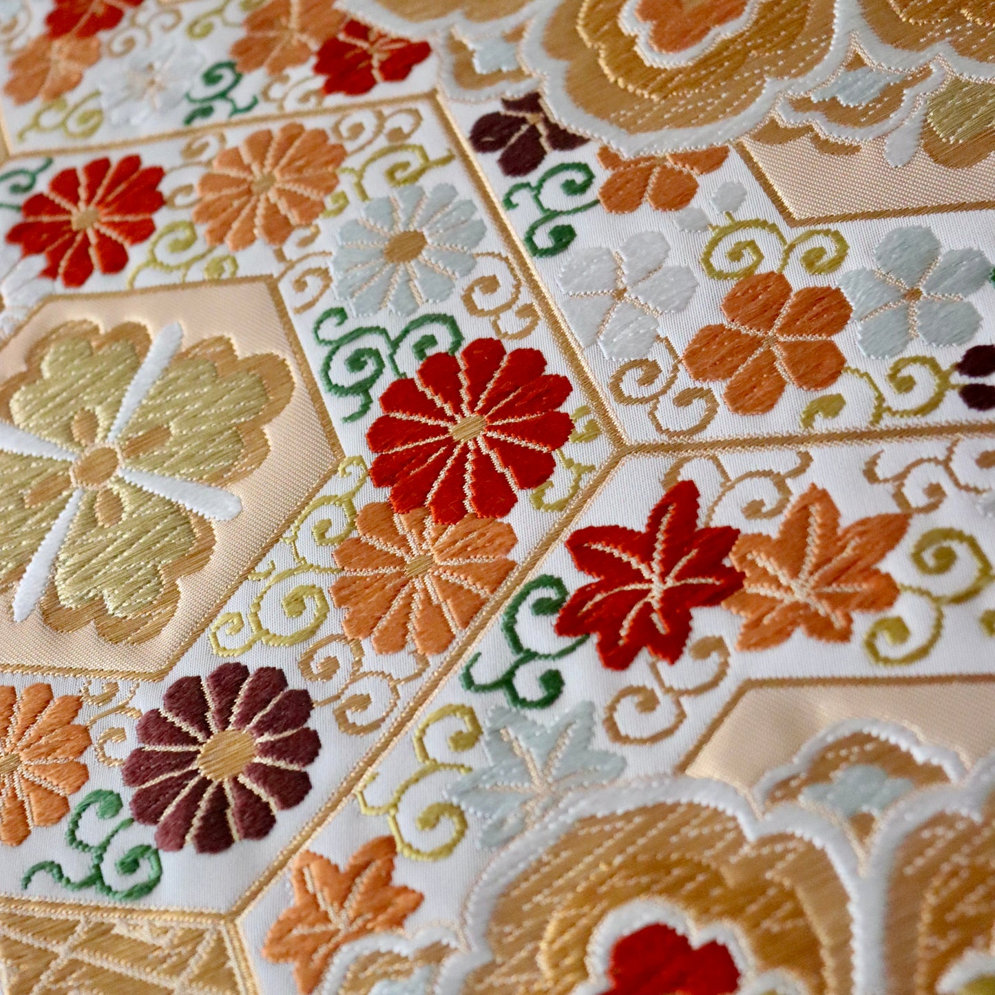 袋帯「有職吉甲秀華文」河合美術織物