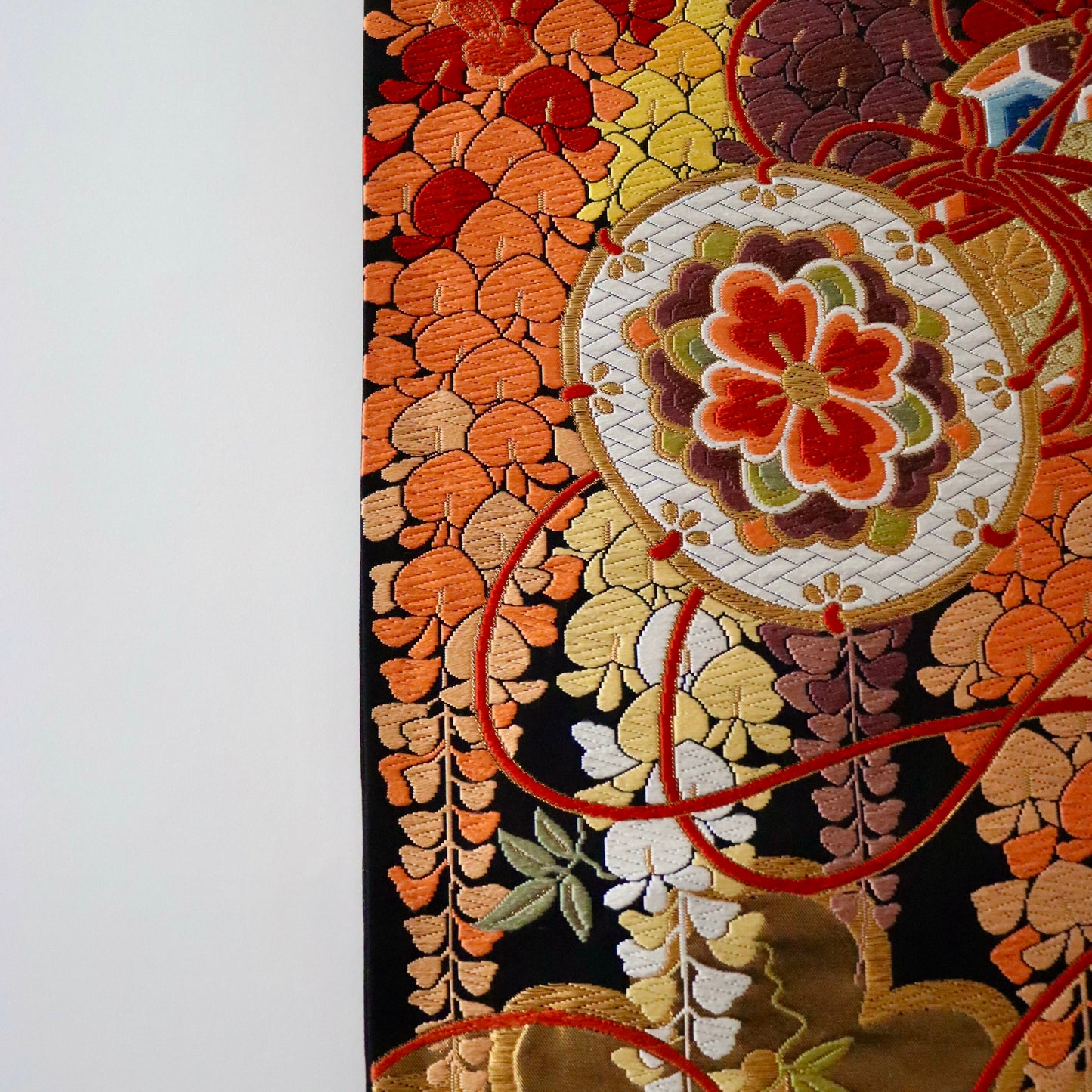 袋帯「雅楽松藤文」河合美術織物