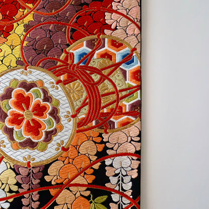 袋帯「雅楽松藤文」河合美術織物