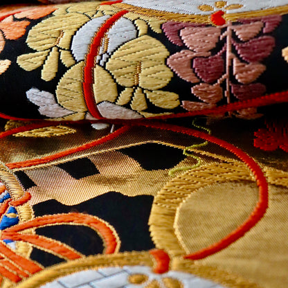 袋帯「雅楽松藤文」河合美術織物