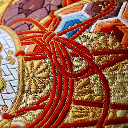 袋帯「雅楽松藤文」河合美術織物