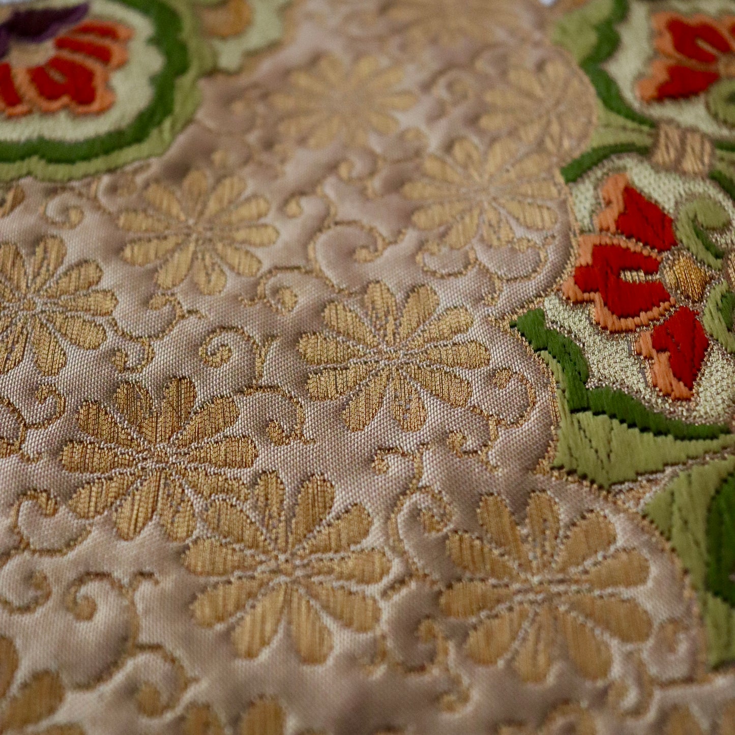 袋帯「華燭双華文」河合美術織物