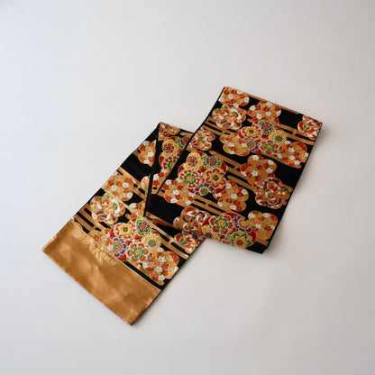 袋帯「霞に捻り梅」河合美術織物