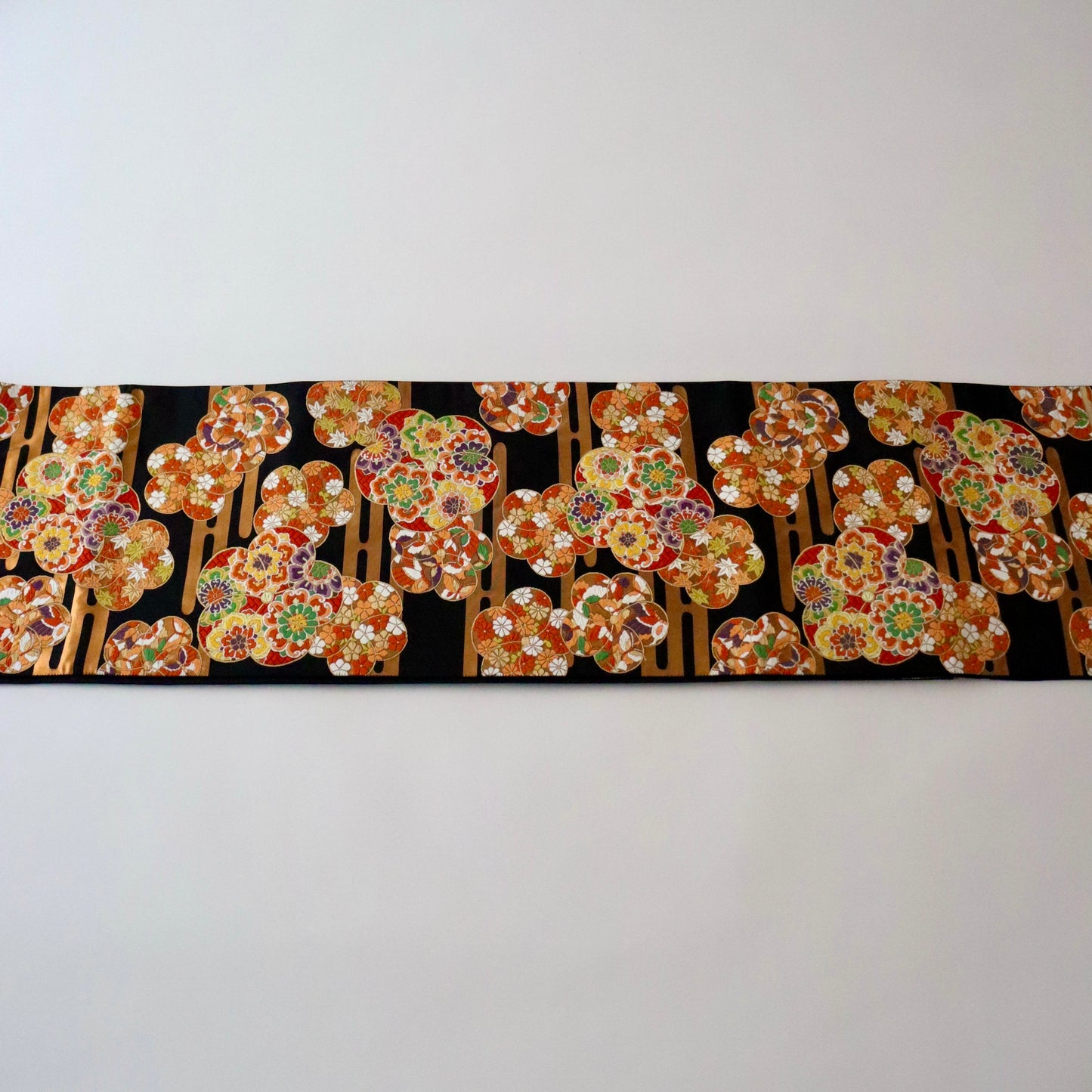 袋帯「霞に捻り梅」河合美術織物