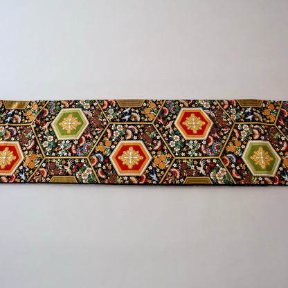 袋帯「平家経巻亀甲文」河合美術織物