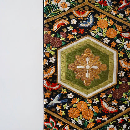 袋帯「平家経巻亀甲文」河合美術織物