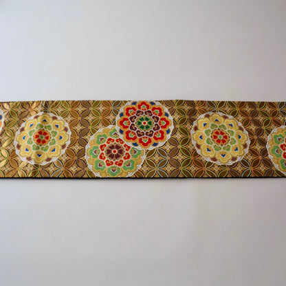 袋帯「有職七宝天井華文」河合美術織物